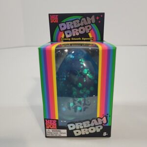 Schylling NeeDoh Dream Drop Blue Glitter Stress Ball Fidget Toy  New in Box